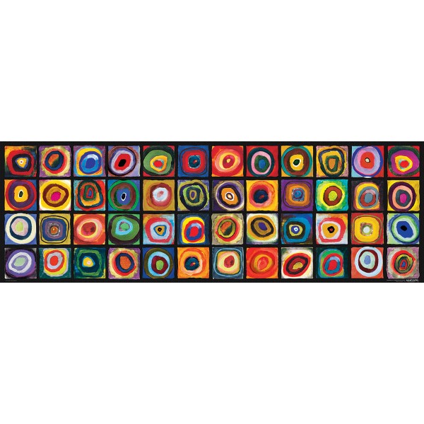 Studium kolorów, Wasily Kandinsky, Panorama (1000el.) - Sklep Art Puzzle